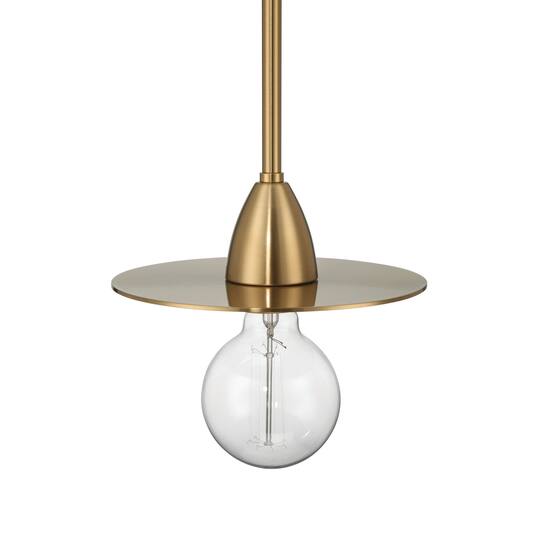 Hello Honey® Daisy Brushed Gold Mini Modern Exposed Bulb Metal Ceiling Light